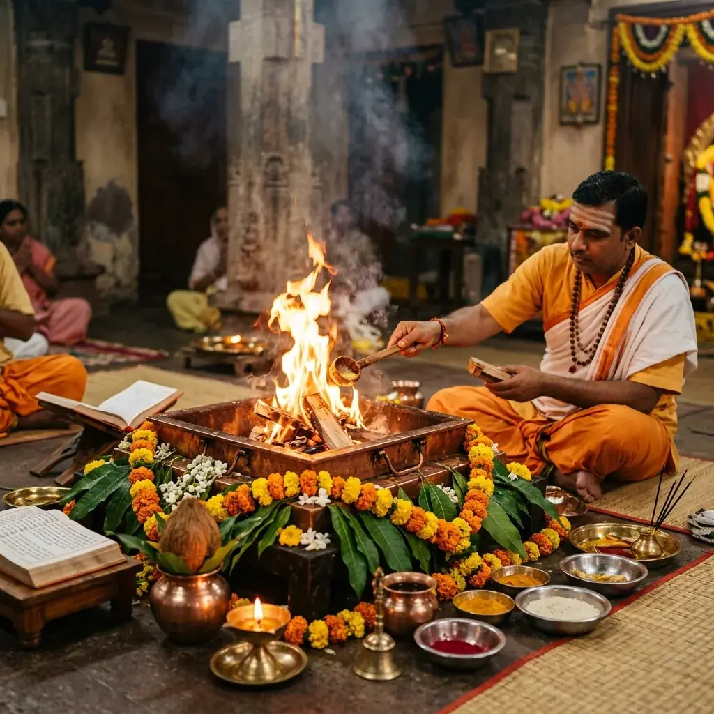 Havan for Angarak Dosh Shanti Puja